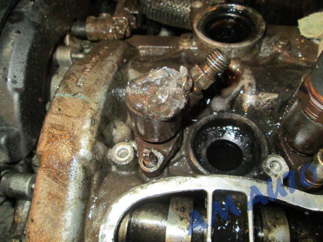 Snapped and welded
                      injector removed by us